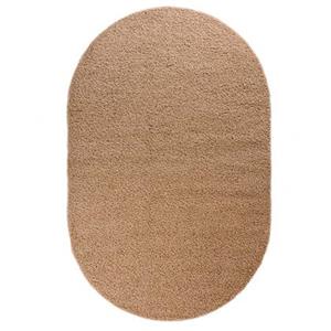 Tapeso Ovaal hoogpolig vloerkleed shaggy Trend effen - beige - 300x400