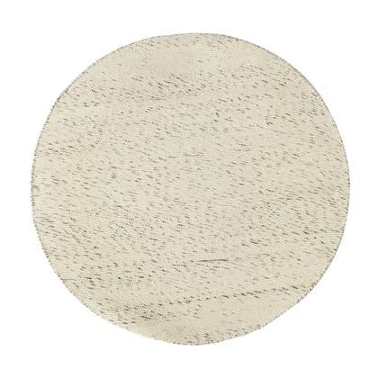 Eva Interior Rond vloerkleed wol Antraciet|Wit - Cobble Stone - 200cm