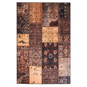 Heritaged Patchwork vloerkleed - Fade No.1 goud|bruin - 305x405 cm