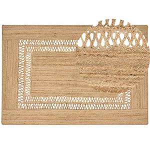 Beliani  YENIKOY - Vloerkleed - Beige - 160 x 230 cm - Jute