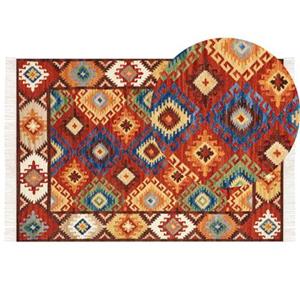 Beliani  ZOVUNI - Kelim vloerkleed - Multicolor - 160 x 230 cm - Wol