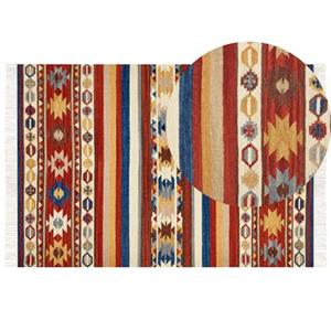 Beliani  JRARAT - Kelim vloerkleed - Multicolor - 160 x 230 cm - Wol