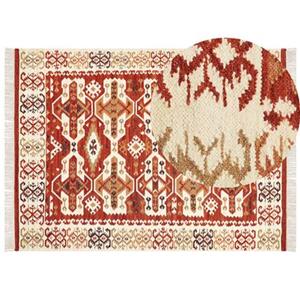 Beliani VOSKEVAZ-Kelim vloerkleed-Multicolor-160 x 230 cm-Wol