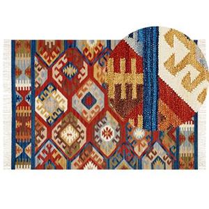 Beliani  JRVESH - Kelim vloerkleed - Multicolor - 160 x 230 cm - Wol