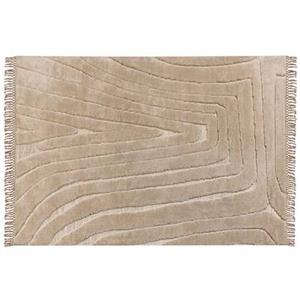 Beliani  SAZOO - Vloerkleed - Beige - 160 x 230 cm - Polyester