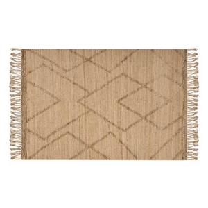 Beliani  HANDERE - Vloerkleed - Beige - 160 x 230 cm - Jute