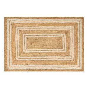 Beliani  ELMALI - Laagpolig vloerkleed - Beige - 160 x 230 cm - Jute