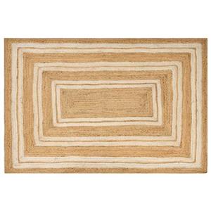 Beliani  ELMALI - Laagpolig vloerkleed - Beige - 200 x 300 cm - Jute