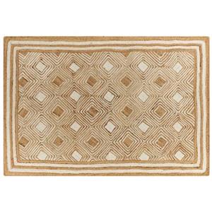 Beliani  MENGEN - Vloerkleed - Beige - 160 x 230 cm - Jute