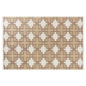 Beliani KONURTAY-Laagpolig vloerkleed-Beige-200 x 300 cm-Jute