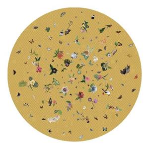 Moooi Carpets Garden of Eden Round Netting vloerkleed 250 geel