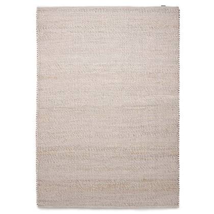 Nordic Weavers Wollen vloerkleed Lett - wit|beige - 160x230 cm