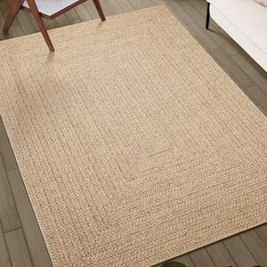 vidaXL Vloerkleed ZIZUR binnen en buiten 80x200 cm jute look