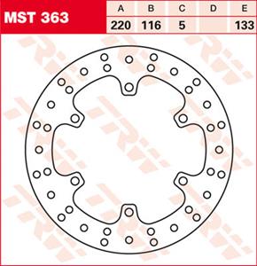 Bremsscheibe TRW MST363, 1 Stück