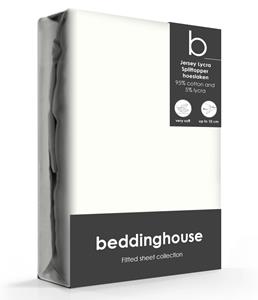 Beddinghouse Splittopper Hoeslaken Jersey-Lycra Offwhite-160 x 200/220 cm