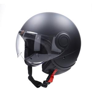 Helm demi-jet E-06 keur comfort M zwart mat zwart CAB