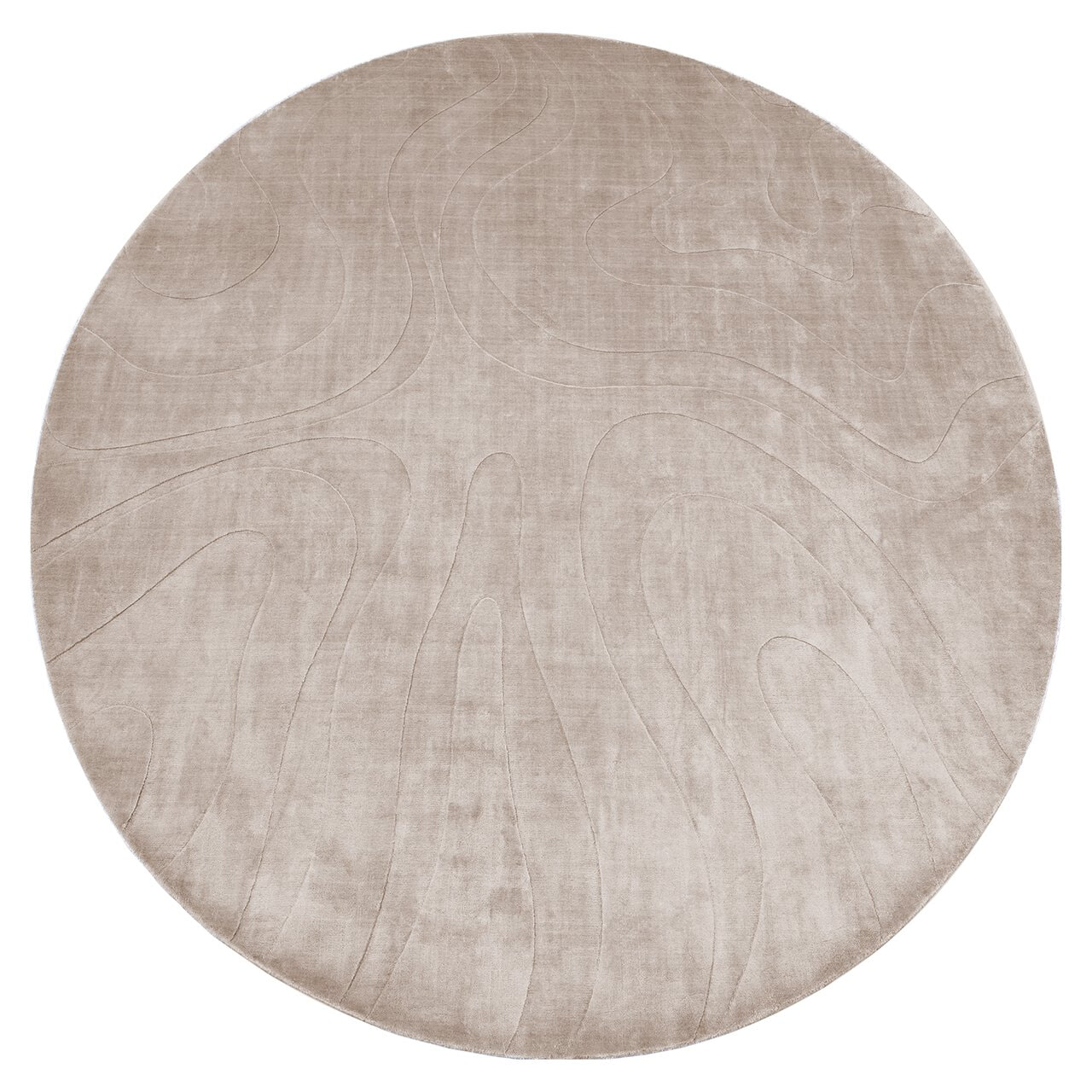 Richmond Interiors Richmond Rond Vloerkleed Addison 260cm - Beige