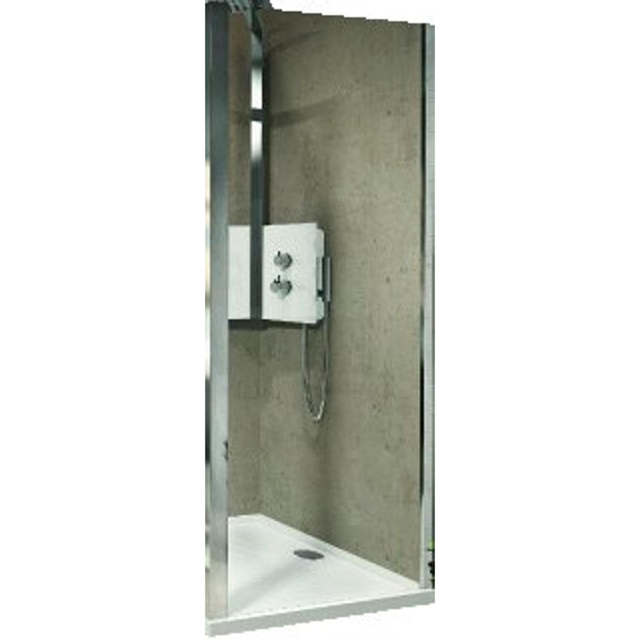 Novellini Zijwand voor bad en douche H195xB84cm met antikalkbehandeling LUNF84-1B