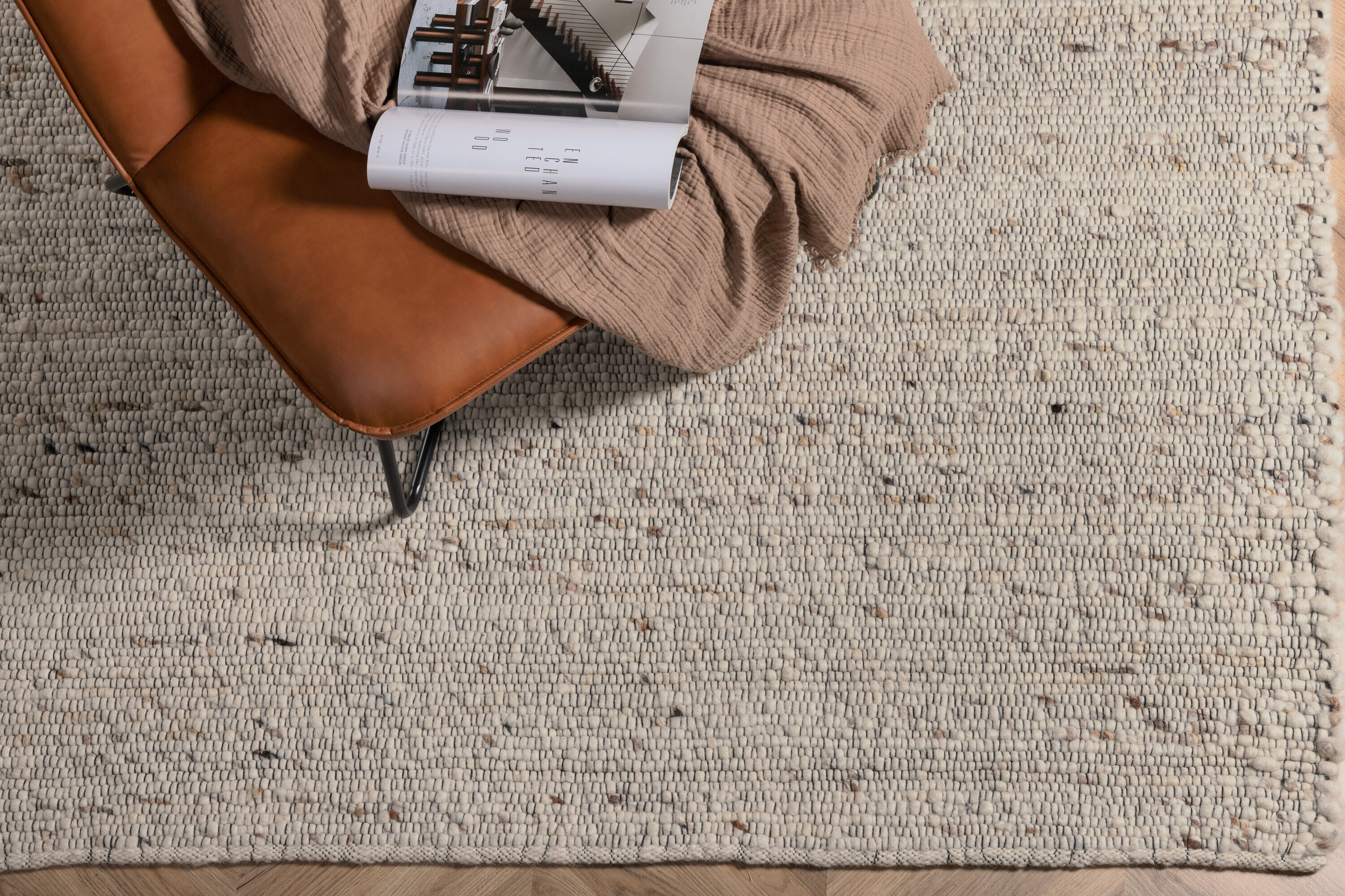 Nohr Vloerkleed Quintell Wol, 200 x 300cm - Beige