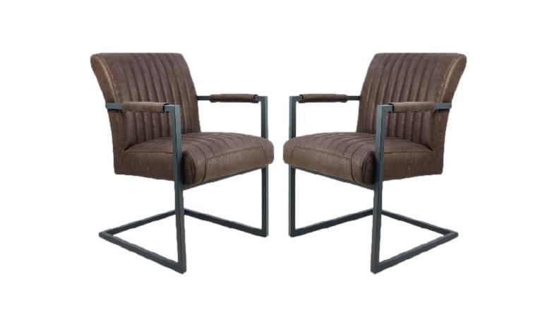 HSM Collection Set van 2 eetkamerstoelen America | 