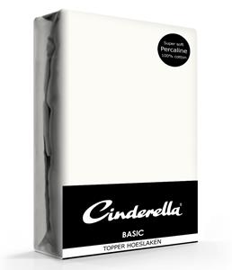 Cinderella Topper Hoeslaken Basic Percaline Ivory-160 x 210 cm