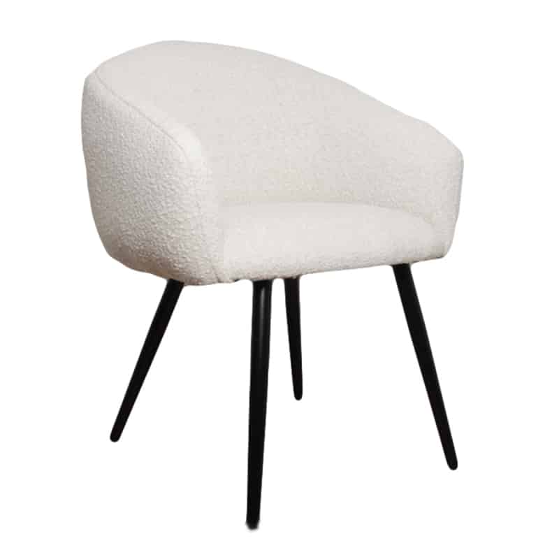 Industrielemeubelshop Bubble chair teddy - wit