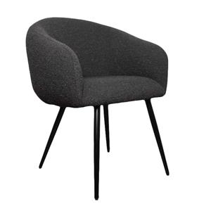 Industrielemeubelshop Bubble chair teddy - zwart