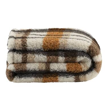 Leen Bakker Plaid Teddy - off-white - 130x170 cm