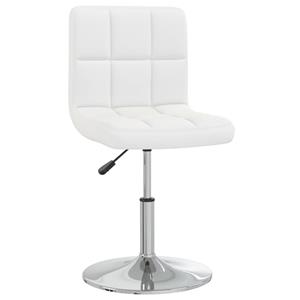 vidaXL Eetkamerstoelen 6 st kunstleer wit