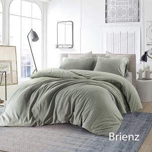 Papillon Brienz Flanel Dekbedovertrek Uni Groen-Lits-jumeaux (240 x 200/220 cm)