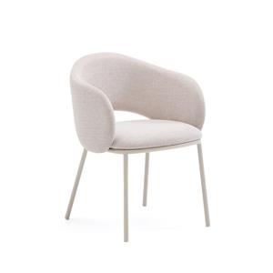 Kave Home Eetkamerstoel Maina Chenille - Beige