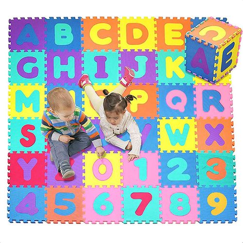 Gofun Speelmat Xl - Foam - Opvouwbaar Speelkleed -tegels - Multicolor - Puzzel 86-delig - 180x180