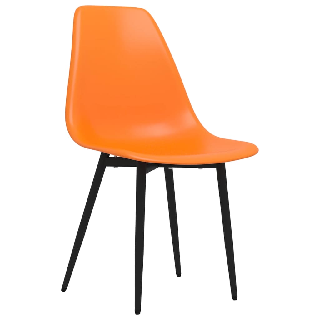 vidaXL Eetkamerstoelen 2 st PP oranje