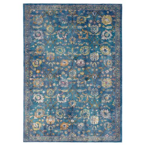 Muratap Vloerkleed - Picasso Sarough - Blauw - 133x190 Cm - Laagpolig - Vintage Tapijt