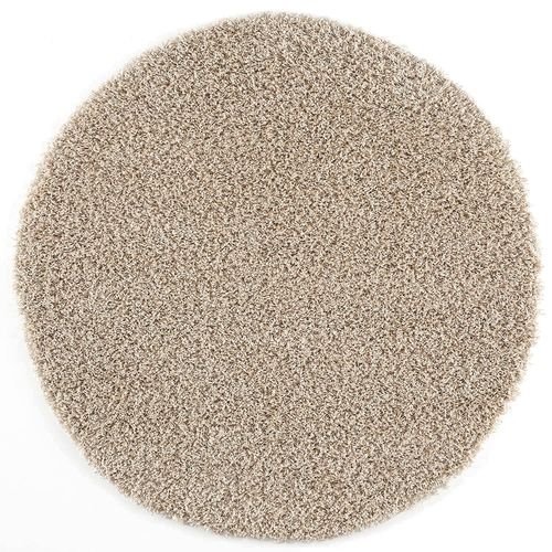 Muratap Vloerkleed - Loca Shaggy - Beige - 240 Cm - Rond - Hoogpolig - Zacht Tapijt