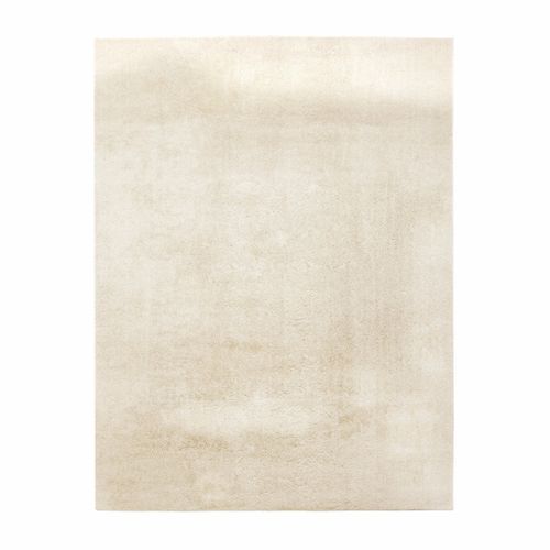 Flycarpets Malaga Wasbaar Vloerkleed - Creme - Laagpolig Tapijt - Woonkamer - 80x150 Cm