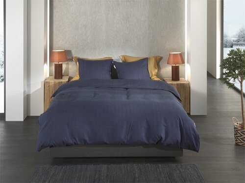 Heckett & Lane Spina dekbedovertrek 140x200/220 Dark Blue