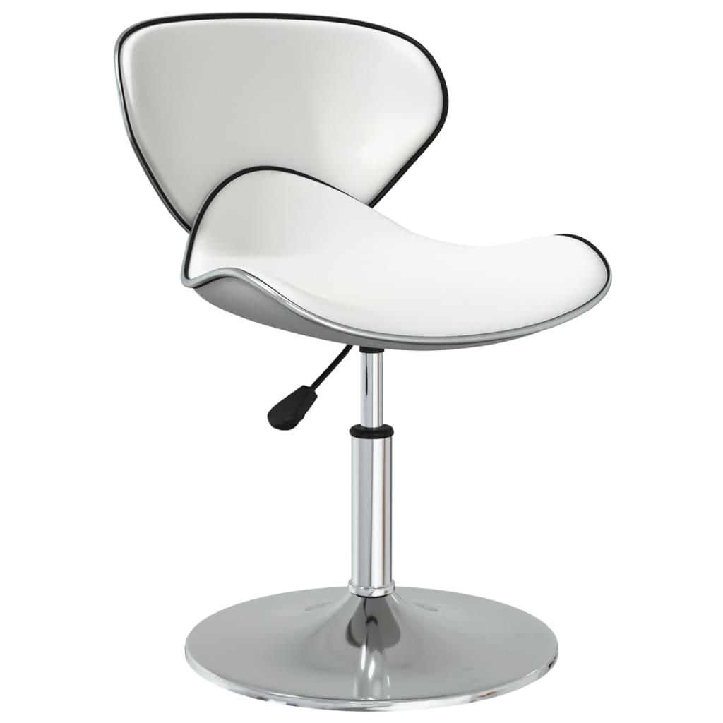 vidaXL Eetkamerstoelen 2 st kunstleer wit