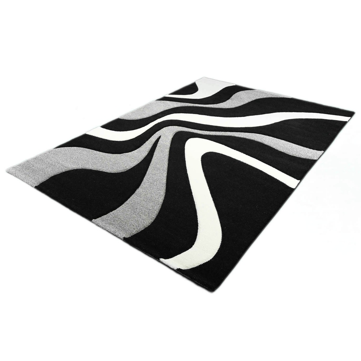 Merinos Vloerkleed Diamond 760-90 Black 80 x 150 cm