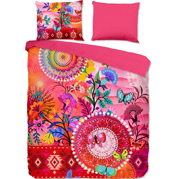 Hip Collectie Giselah Dekbedovertrek Multi-1-persoons (140 x 200/220 cm)