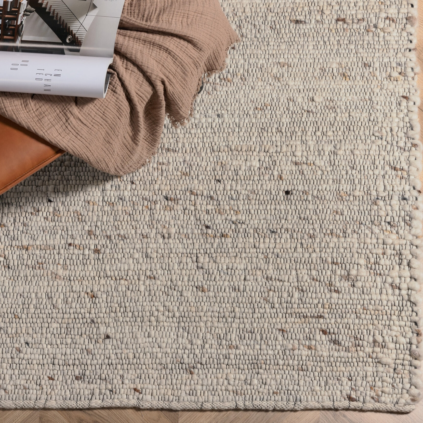 Nohr Vloerkleed Quintell Wol, 160 x 230cm - Beige