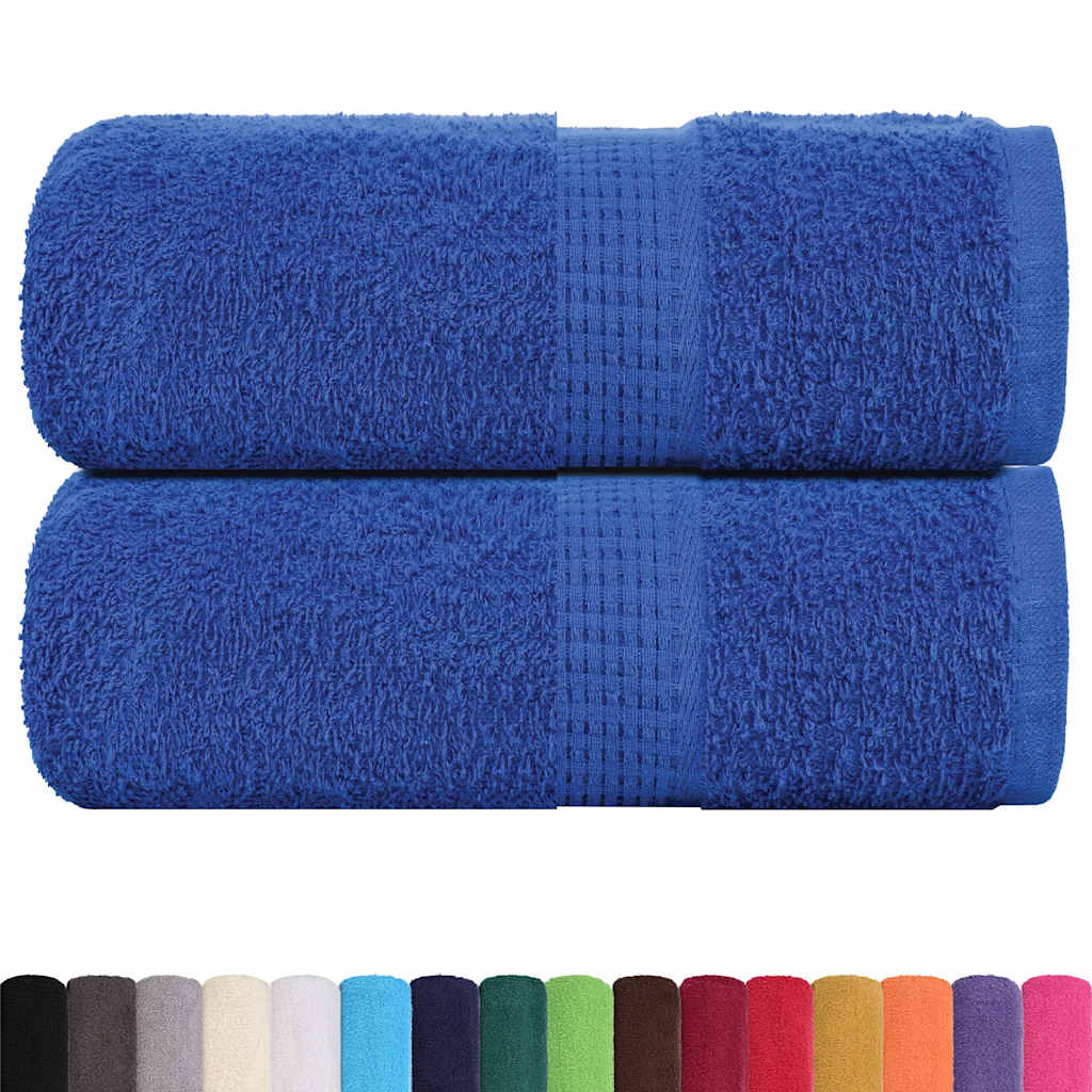 vidaXL Zeepdoekjes 2 st 30x30 cm 360 g/m² 100% katoen blauw