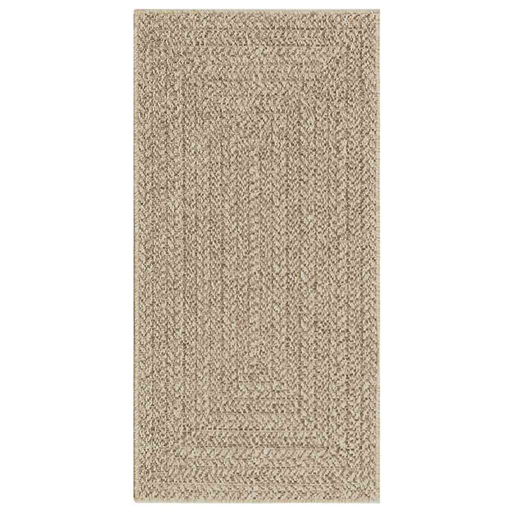 vidaXL Vloerkleed ZIZUR beige binnen en buiten 60x110 cm jute look