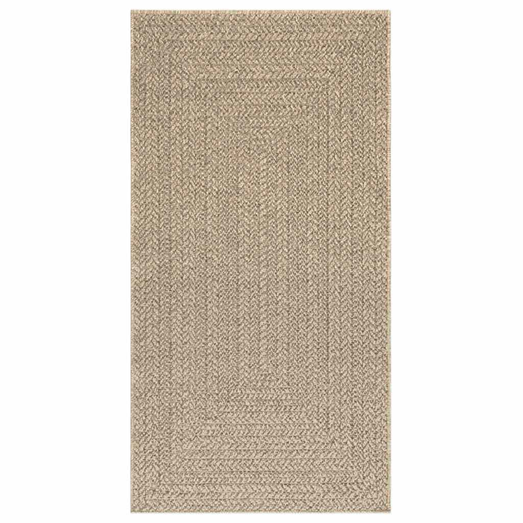 vidaXL Vloerkleed ZIZUR beige binnen en buiten 80x150 cm jute look