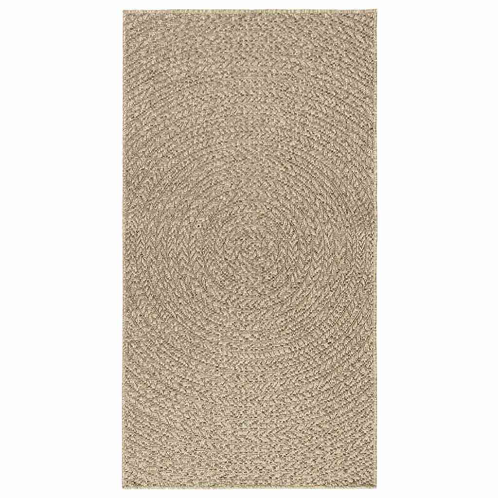 vidaXL Vloerkleed ZIZUR beige binnen en buiten 80x150 cm jute look