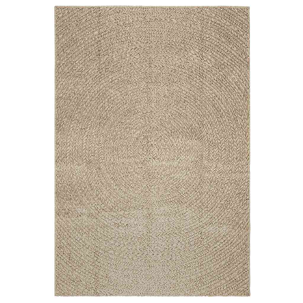 vidaXL Vloerkleed ZIZUR beige binnen en buiten 140x200 cm jute look