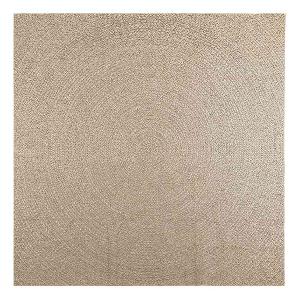 vidaXL Vloerkleed ZIZUR beige binnen en buiten 240x240 cm jute look