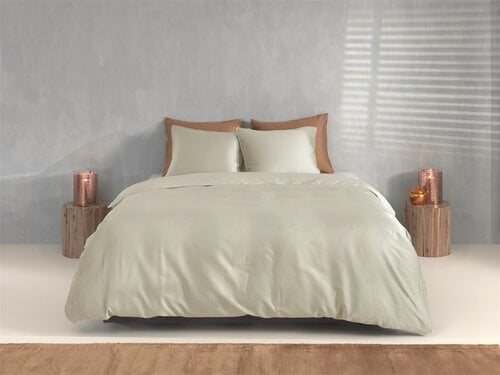 Zo! Home Percalle dekbedovertrek 140x200/220 Cool Beige