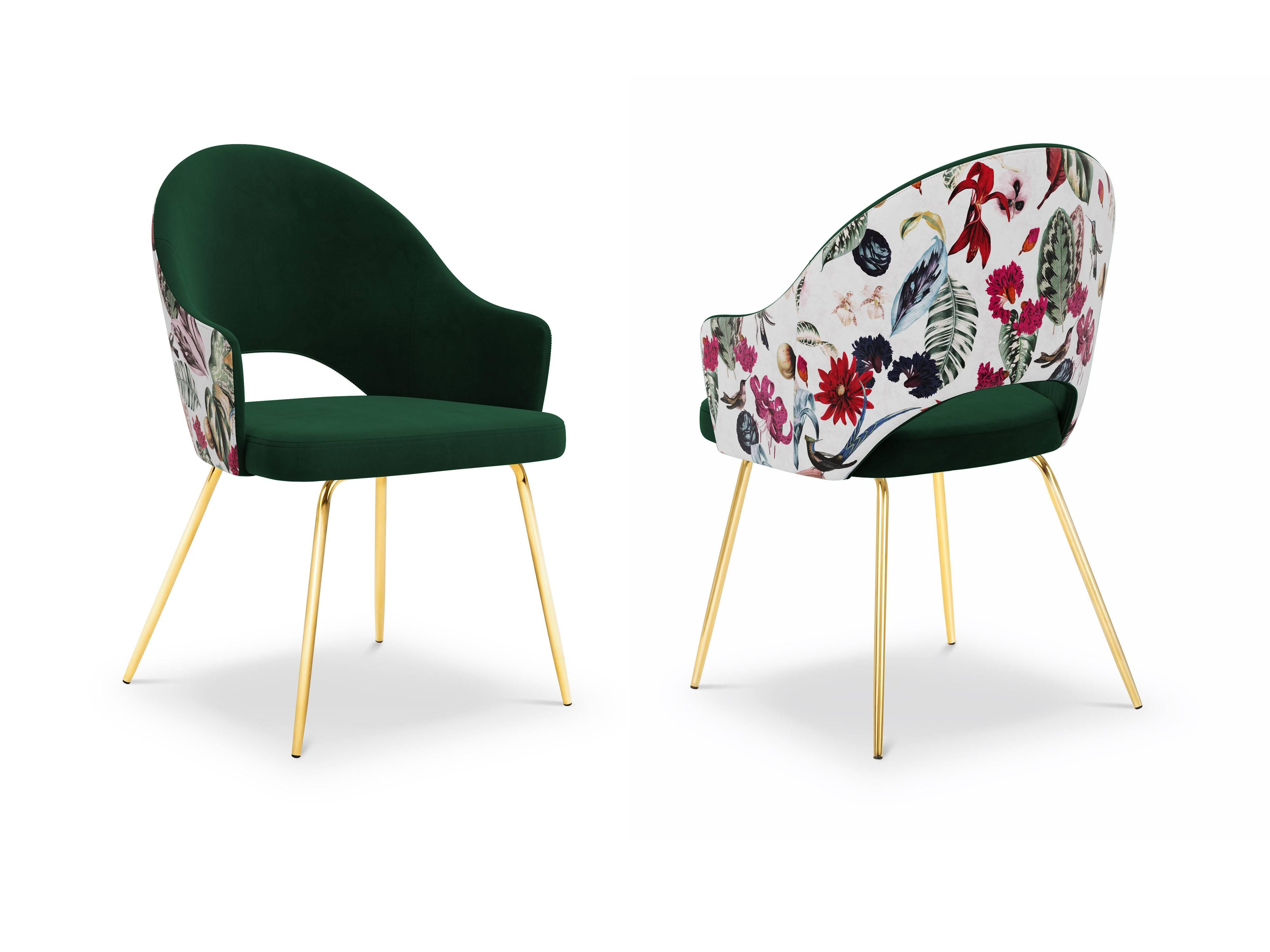 CXL by Christian Lacroix Set van 2 eetkamerstoelen Lys velvet | 