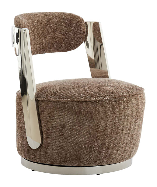 Light & Living Fauteuil Kemena - Grijs/Bruin